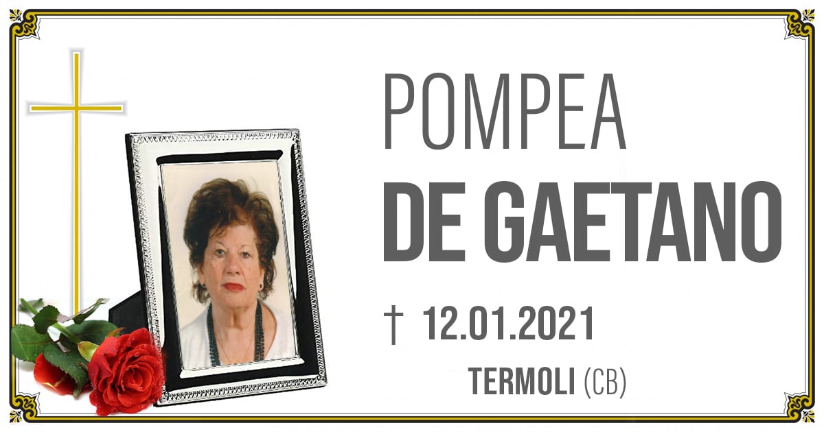 POMPEA DE GAETANO 12.01.2021