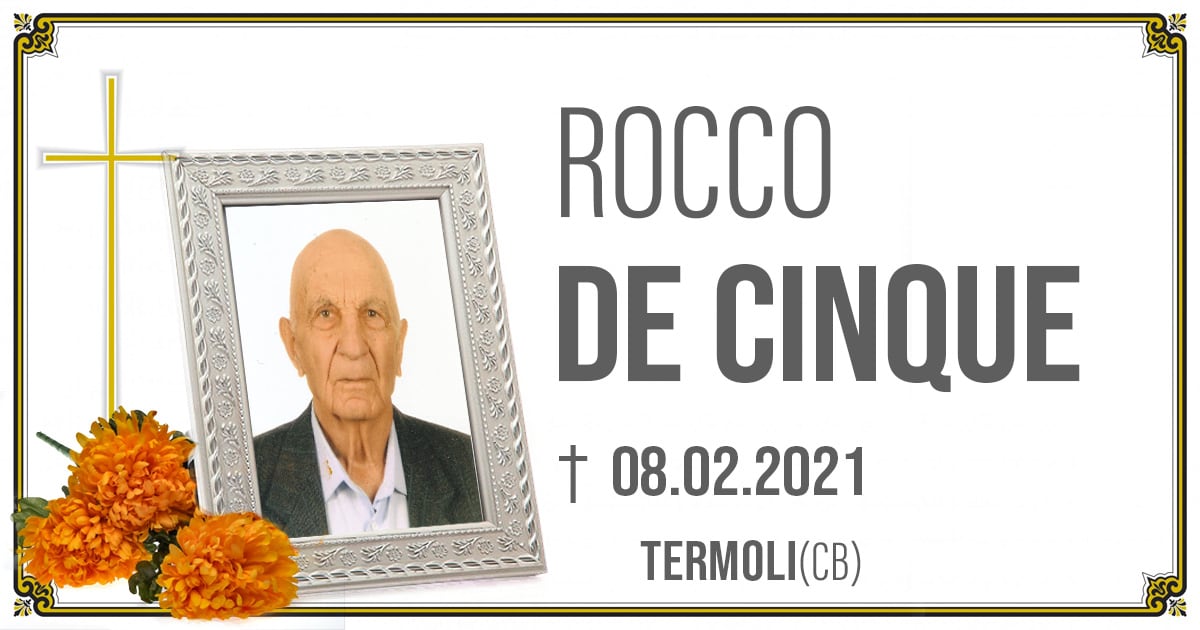 ROCCO DE CINQUE 08.02.2021