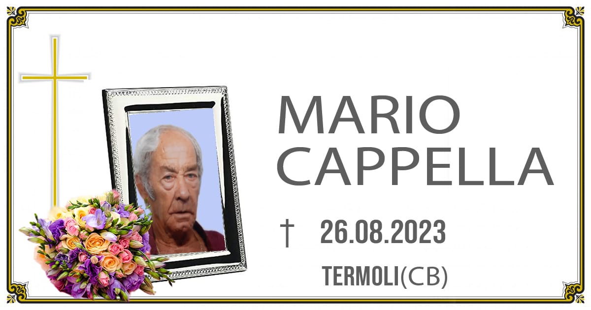 MARIO CAPPELLA 26/08/2023