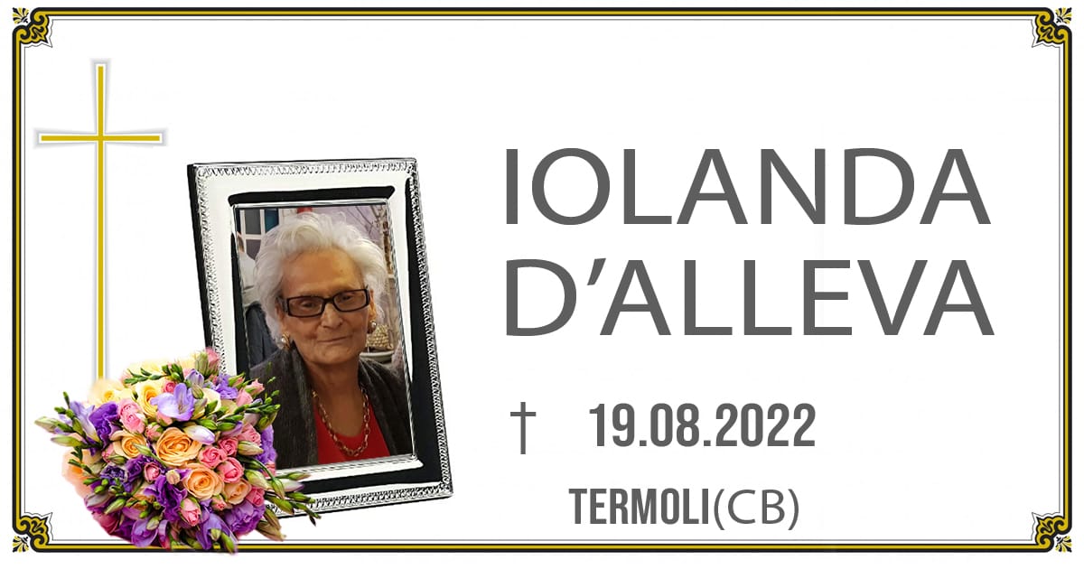 IOLANDA D'ALLEVA 19/08/2022
