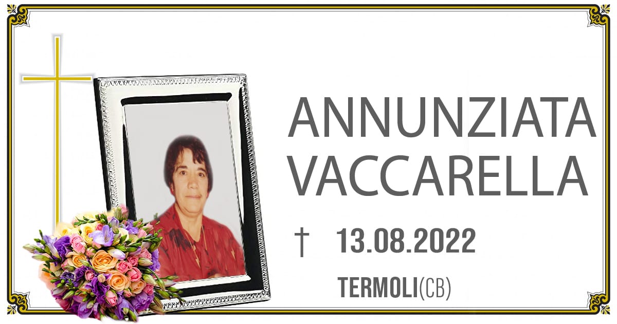 ANNUNZIATA VACCARELLA  13/08/2022