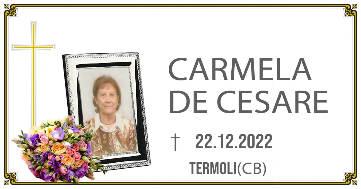 CARMELA DE CESARE  22/12/2022