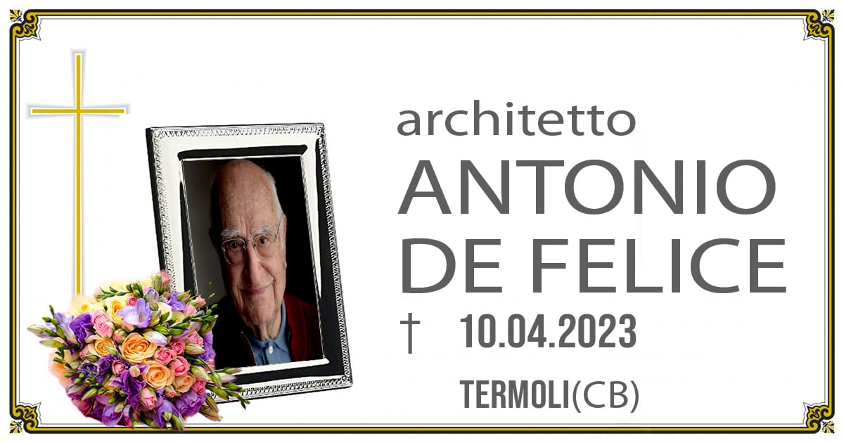 architetto ANTONIO DE FELICE 10/04/2023