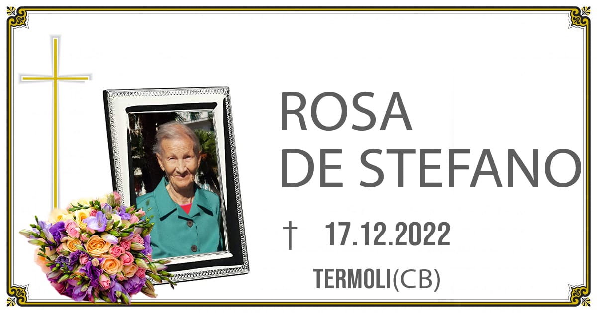 ROSA DE STEFANO  17/12/2022