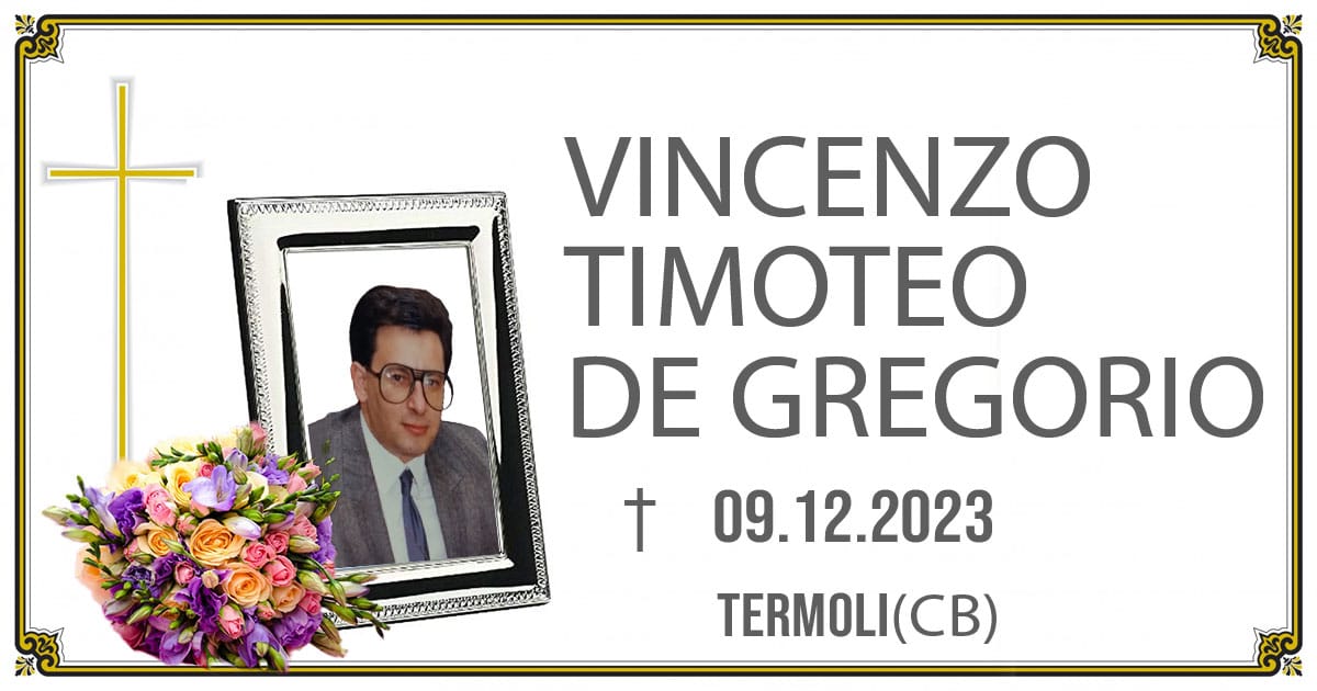 VINCENZO TIMOTEO DE GREGORIO 09/12/2023 