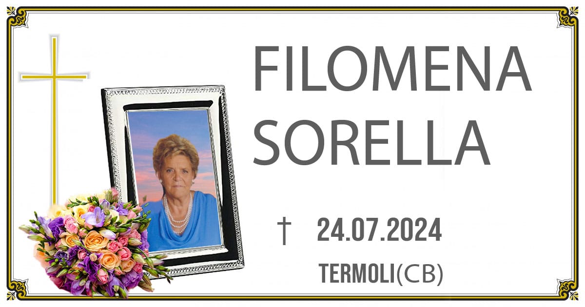 FILOMENA SORELLA 24/07/2024