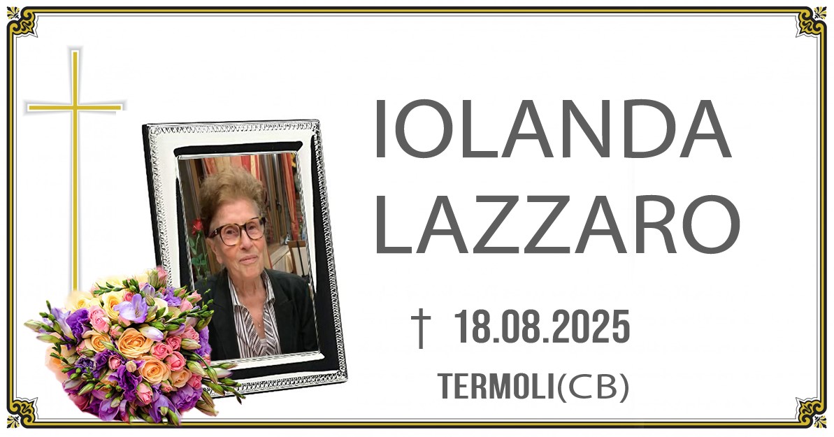 IOLANDA LAZZARO 18/08/2025
